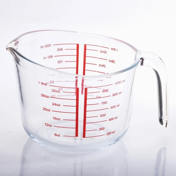 (asj1232)good Wholesale Prices Glass Measuring Cup 1000ml!buy 1l High