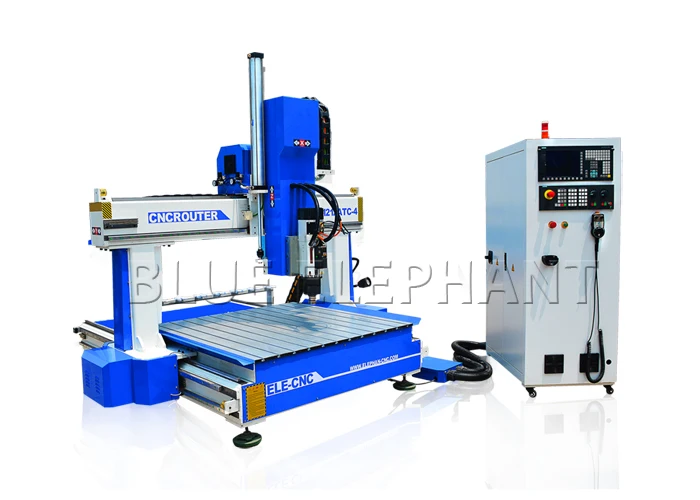 Factory Supply 1212 4 Axis Auto Tool Changer Cnc Router Foam with the Swing Spindle