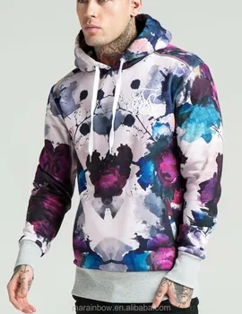 mens floral hoodie