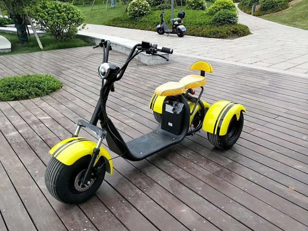 Citycoco 2000w i Bike Electric Scooter Yellow