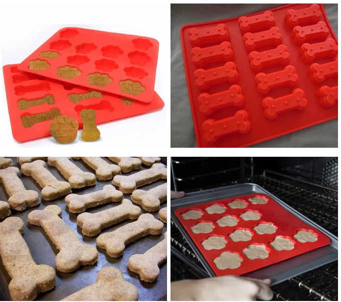 Funny Dog Paws Bones Cake Pan Baking Molds For Kids Pets Doglovers Cookie Treats 100 Food