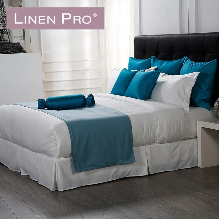 Hilton Hotel White Bedding Linen Comforter Bed Cover For 5 Star Hotel