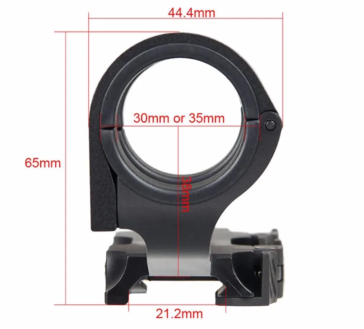 35mm Quick Release Windage Elevation Adjustable Rifle Qd Scope Mount ...