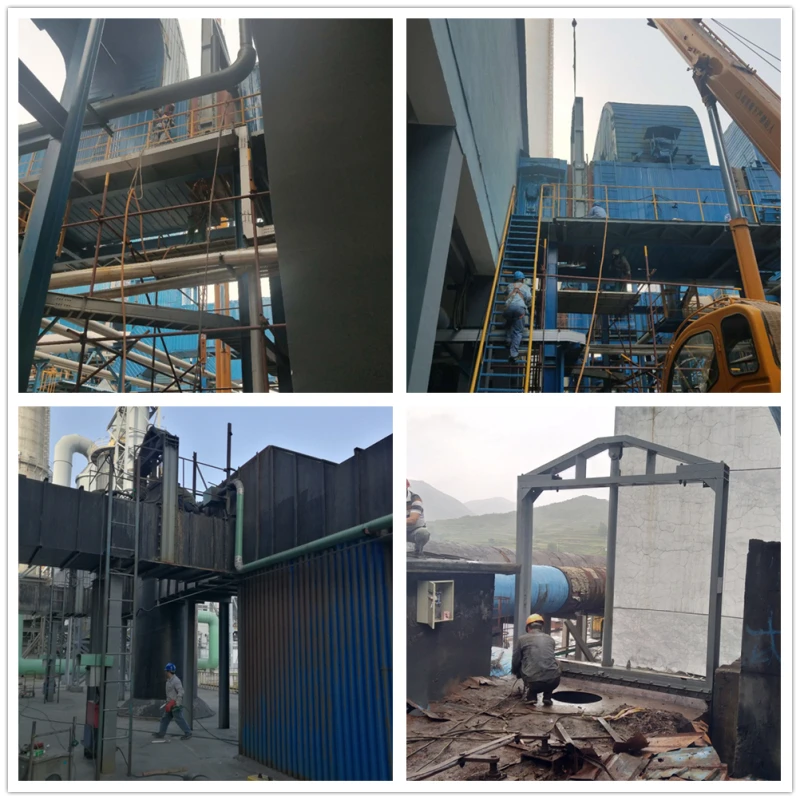 Durable flue gas damper Flue gas dust removal electric damper for flue gas