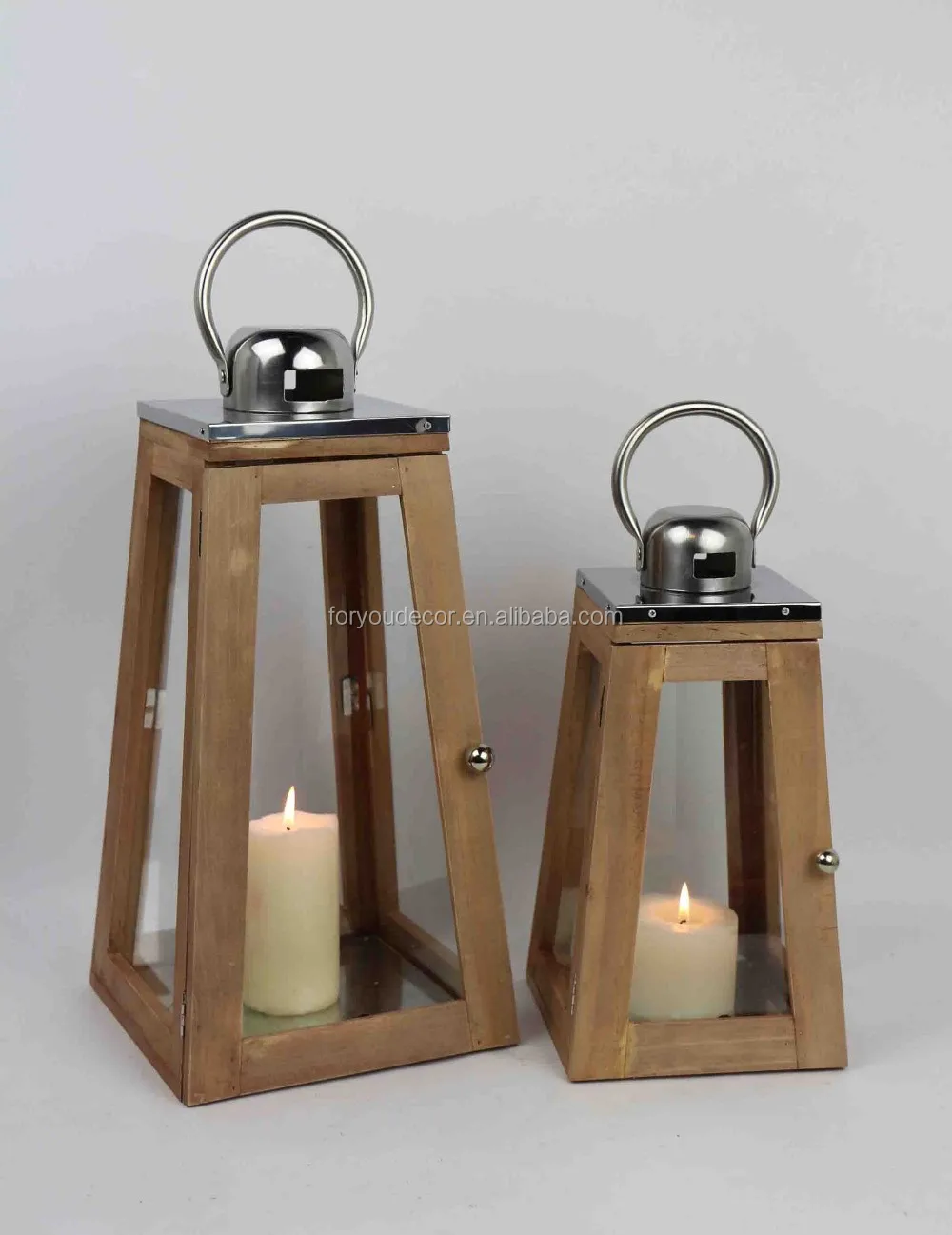 set of 3 candle lanterns