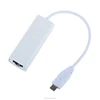 2017 new Micro USB 2.0 to fast Ethernet RJ45 Network LAN Adapter 100Mbps white
