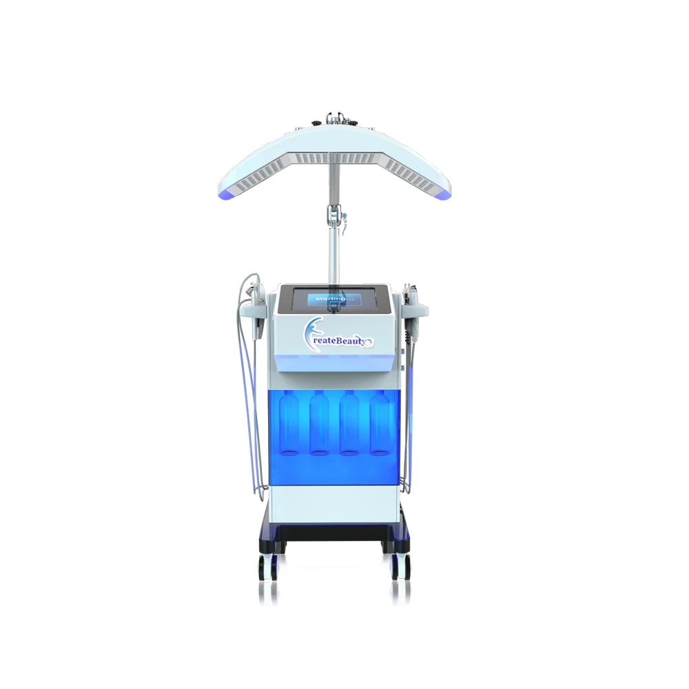 Beauty salon use xoygen facial microcurrent pdt photon machine professional vertical led light therapy machine