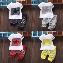 Baby Boy Kid T Shirt Tops STAR Sportswear T shirt Top and Short Pants Outfit Set