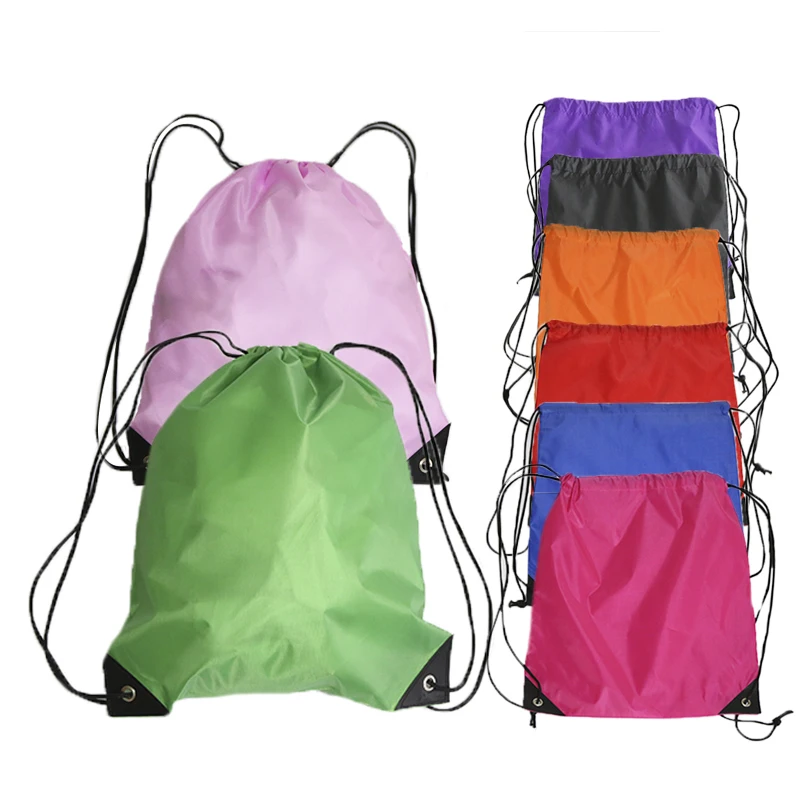 Custom Logo Promotion Gifts Bag Waterproof Drawstring Backpack Wholesale Cheap 210d Polyester Drawstring Bag