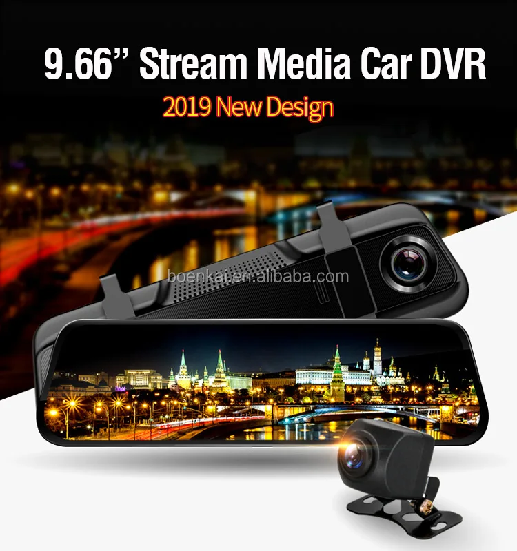 New Dashcam 10 Inch Touch Screen Car Black Box Dual Lens Automobile ...