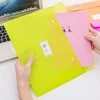 A4 Size Plastic PVC PP File Folder with Flap with Snap Button Closure