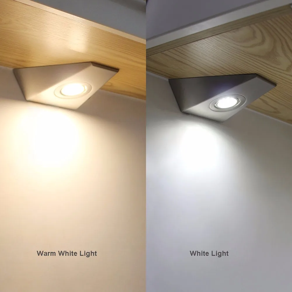 304 Stainless Steel Corner Warm White Light Under Led Lighting With Direct Wire