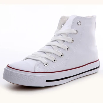 blank white canvas shoes