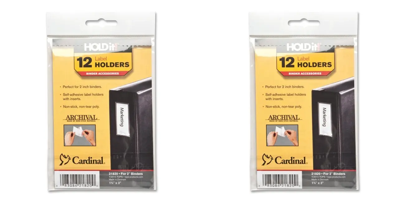 32 Self Adhesive Binder Label Holders Labels Design Ideas 2020