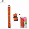 Competitive Custom Orange Diving Surface Marine Safety Tube Marker Buoy Sausage Inflated With Inflator Valve