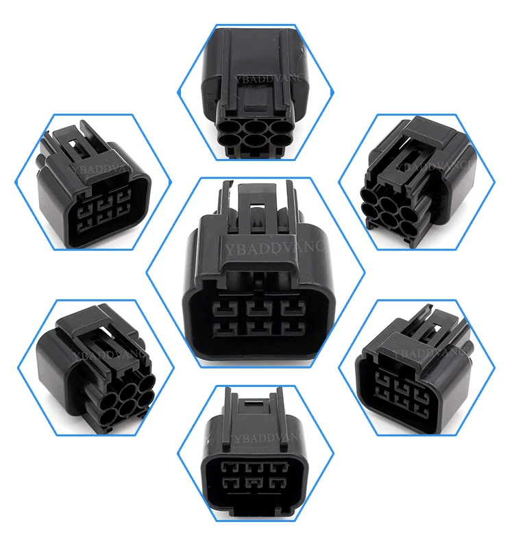 Fwc6fb Female Electrical Sealed Quick 6 Pin Furukawa Auto Connector