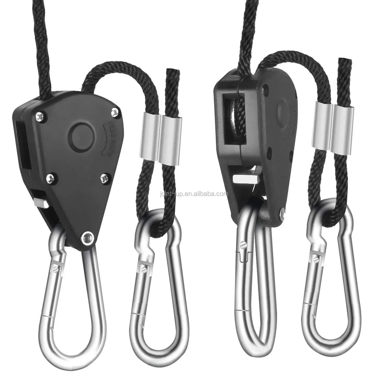 2 Pairs 1/8 Inch 6.5ft Gardening Grow Light Adjustable Rope Ratchet Pulley Clip Hanger Buy