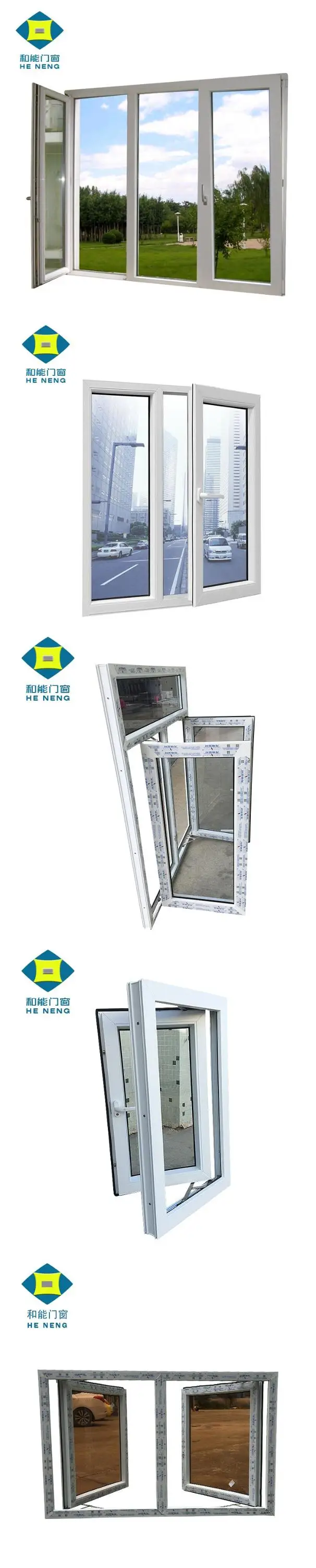 Professional Window and Door Manufacture PVC/UPVC Window Frames Used