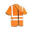 Wholesale Class 3 Standard High Visibility Mesh Safety Vest T-shIrt with Pockets Reflective Training Sports wear
