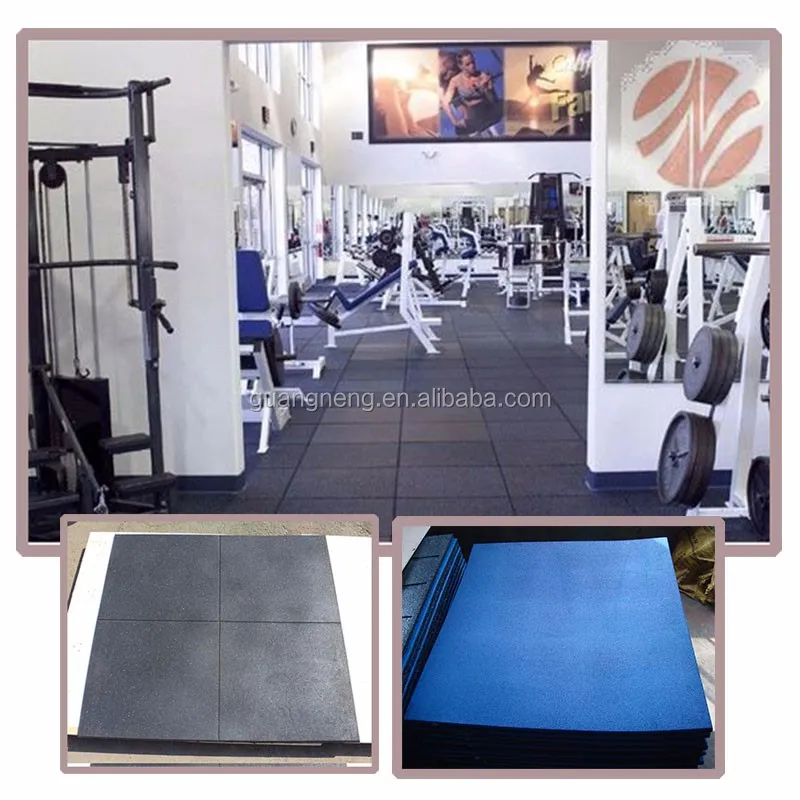 Outdoor/indoor Rubber Gym Floor Mat /fitness Equipment Cover Mat (30mm