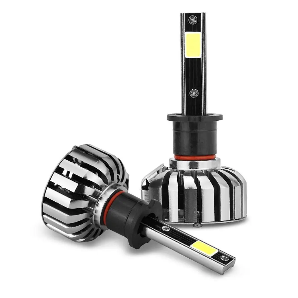 N7 Car Head Bulbs,EOLGOOG H3 HB2 80W 8000LM COB LED Headlight Kit Hi/Lo Beam Bulbs 6000K