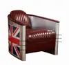 Antique design england Flag armrest bar club Industrial furniture lounge couch sofa