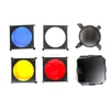 Universal Mount Studio flash Barn Door with Honeycomb Grid and 4 Gel Color Filters Kit
