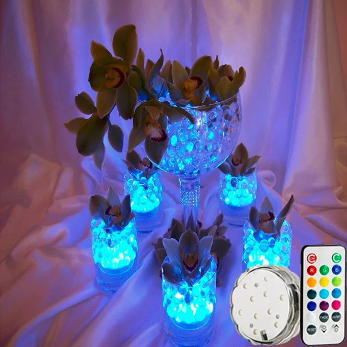 Mini Colorful Remote Controlled Floral Submersible Led Fairy Lights