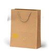 Wholesale Custom Printed LOGO Brown Kraft Shopping Paper Bag With rope handle