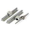 CNC automation chrome steel 45# steel Aluminum bracket lead SFU1204 ball screw HGR15 HGH20 square SBR TBR linear rail guide