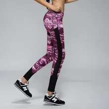 2015 New Sexy Gym Women’s Sports Leggings Fitness Workout Trousers Star Printing Running Sport Pants Elasticity Jeggings Ps024