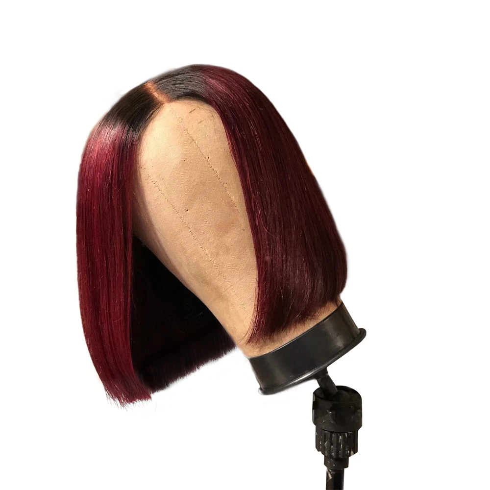 Dropshipping Ombre Burgundy Wine Colored Brazilian Remy Human Hair