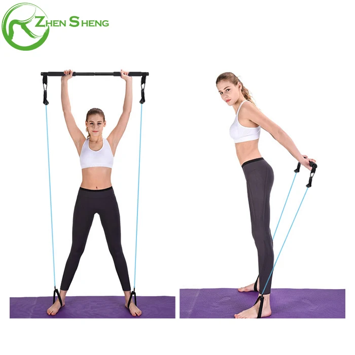 Zhensheng Adjustable Portable Pilates Exercise Stick Kit With