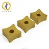 Carbide scarfing inserts of scarfing tube and pipe tools