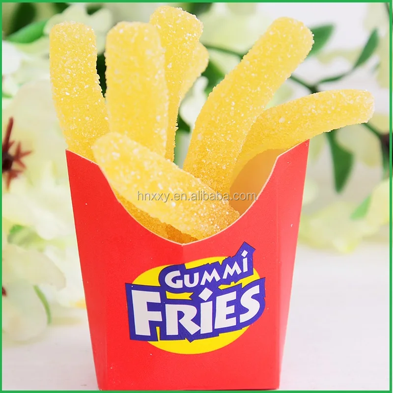 Delicious Chips Gummy Jelly Candy Sweet French Fries Jelly Candy Gummy