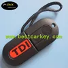 Hot selling transponder key shell with light with TDI writing on cover for car keys whole sale
