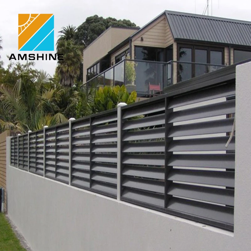 Aluminium Louvre Fence & Gate, Aluminium Louvre Fence & Gate direct from Suzhou Amshine Building