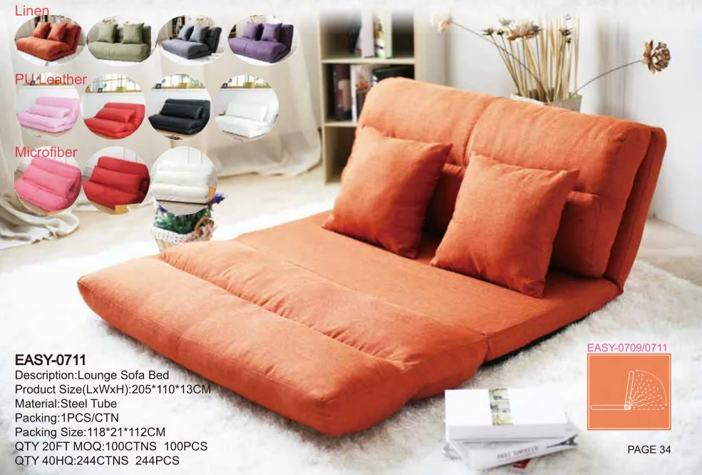 adjustable folding sofa bed