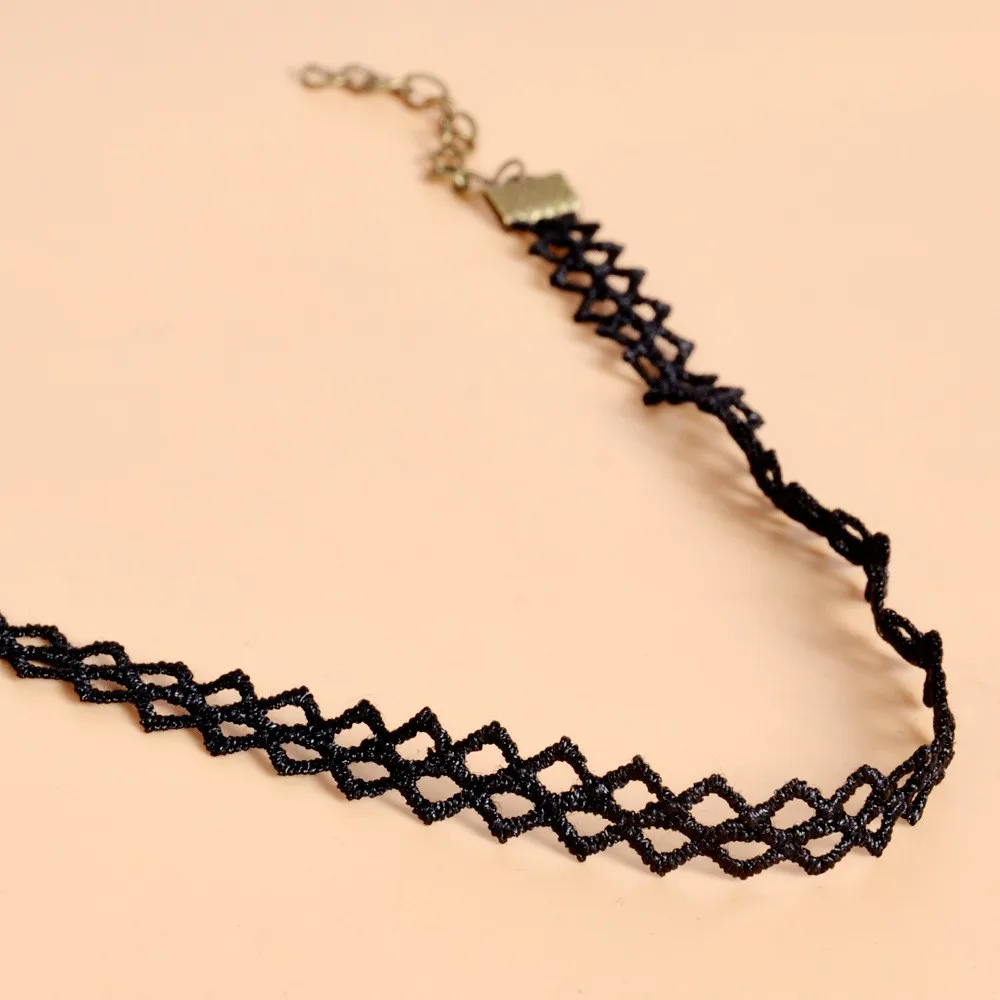 simple black choker necklace