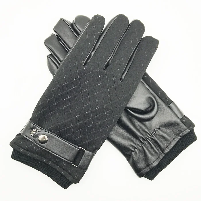Mens Fashion Black Dress Leather Gloves With Zipper Buy Mens Fashion