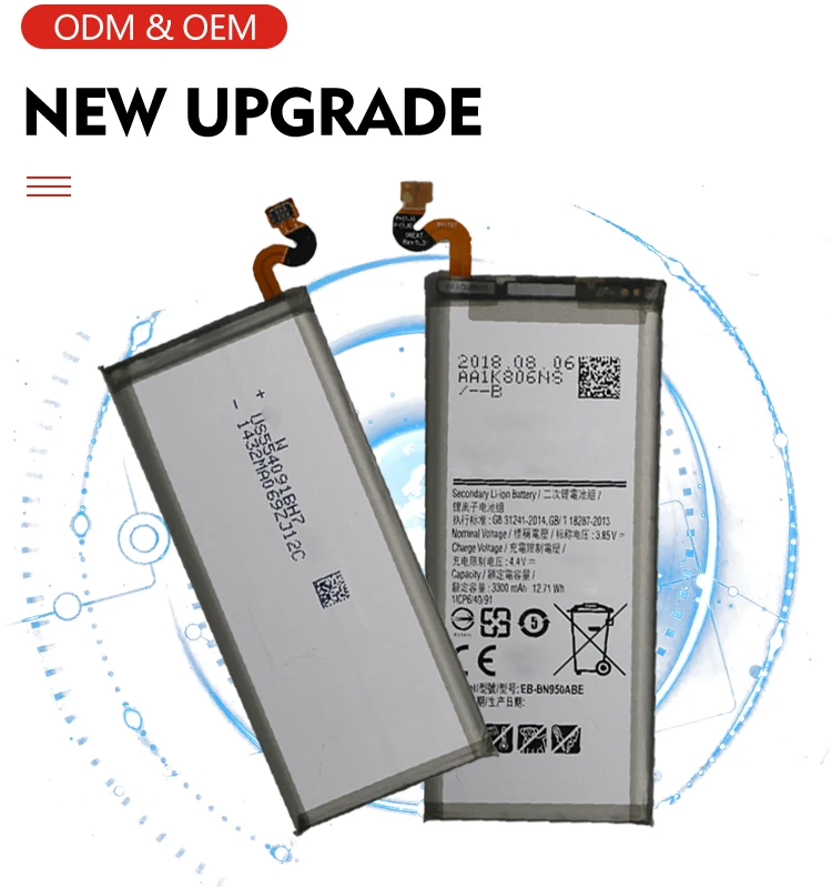 Factory Price of Battery EB-BN950ABE for Mobile Phone Note8 for Samsung Note 8 Batteries Rechargeable