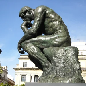 Image result for pictures of sculpture the thinker