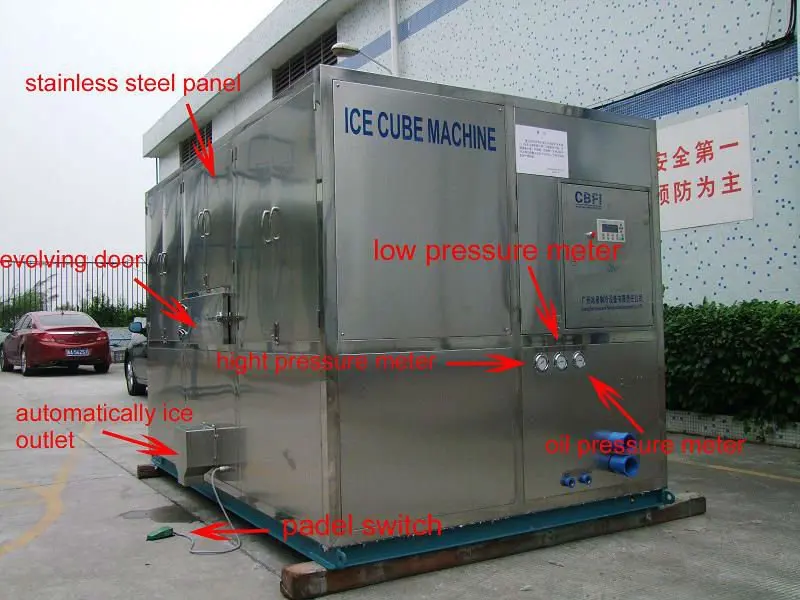 Automatic 20 tons Ice Cube Making Machine Plant Factory