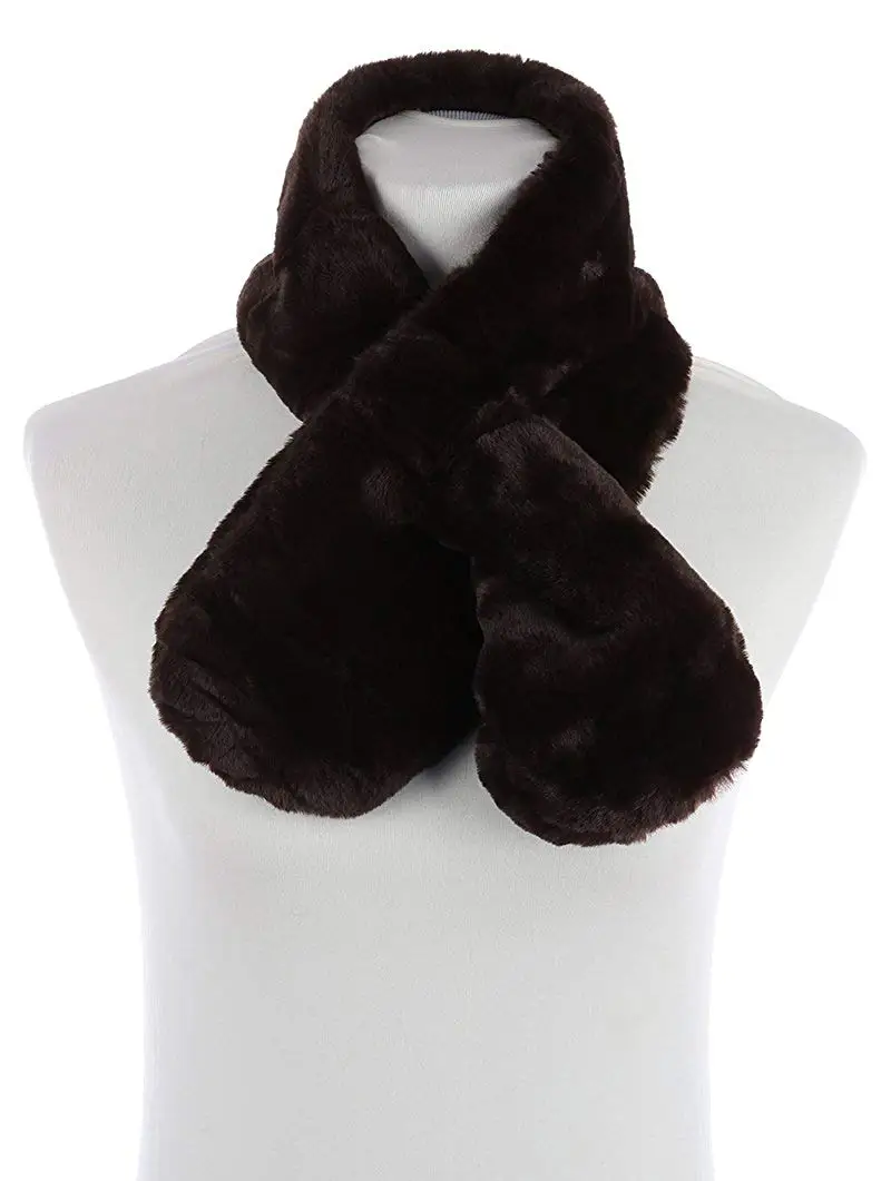 Buy RI001 FAUX FUR NECKWARMER SCARF In C