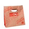 FDA certification, kraft paper food paper, customized die cut kraft bag carrying, take out kraft bag printed