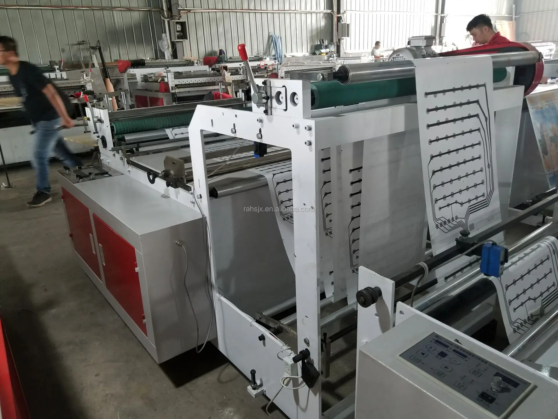 Hq800a Computer Control Plain Rainbow Paper And Plastic Sheet Roll To