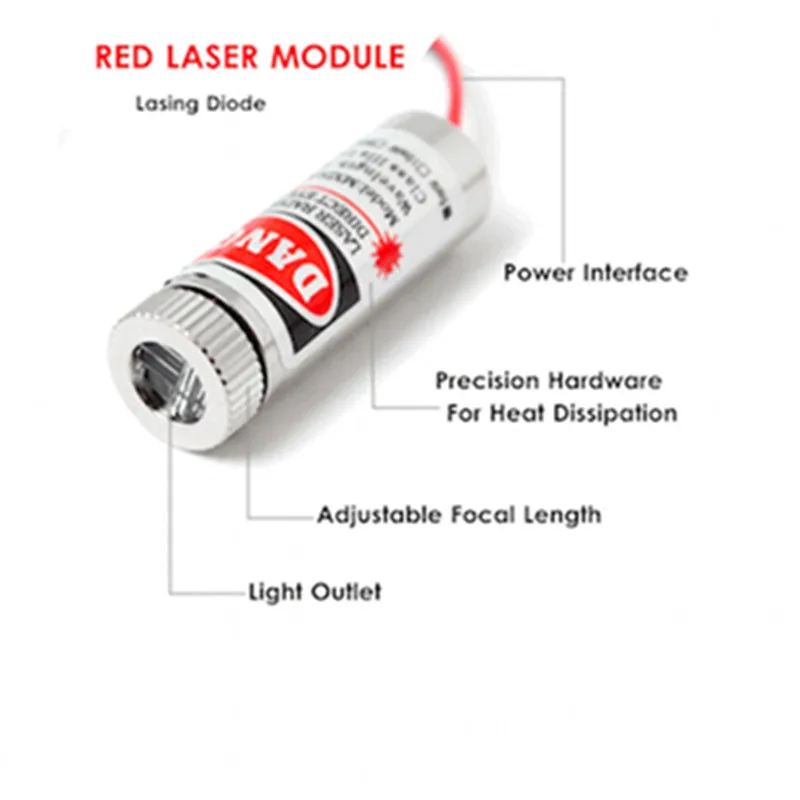 650nm RED LINE Laser Module 5V Industrial Grade