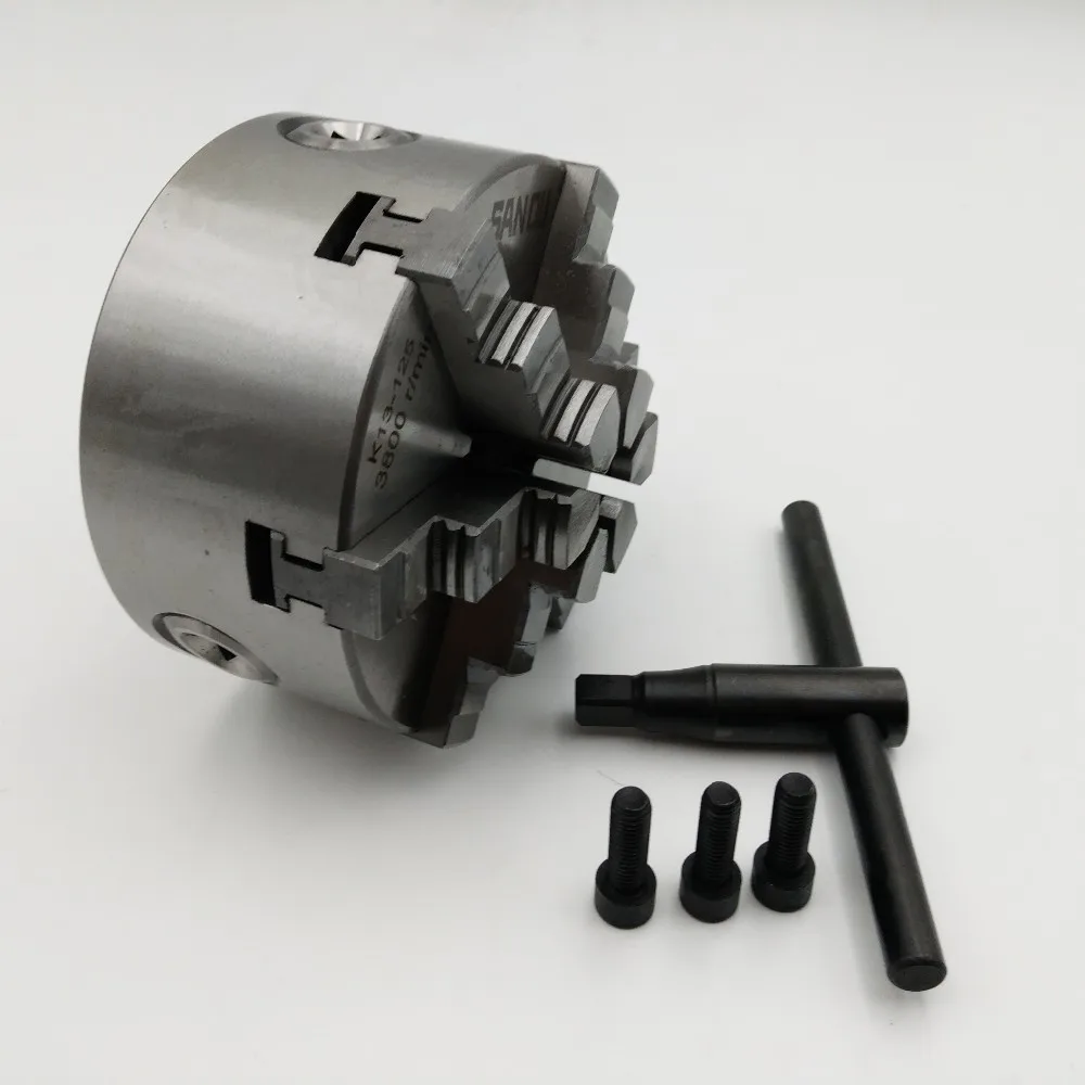 K13125 3m8 Six Jaws Selfcentering Chuck 6 Jaws 5" 125mm Chuck Lathe