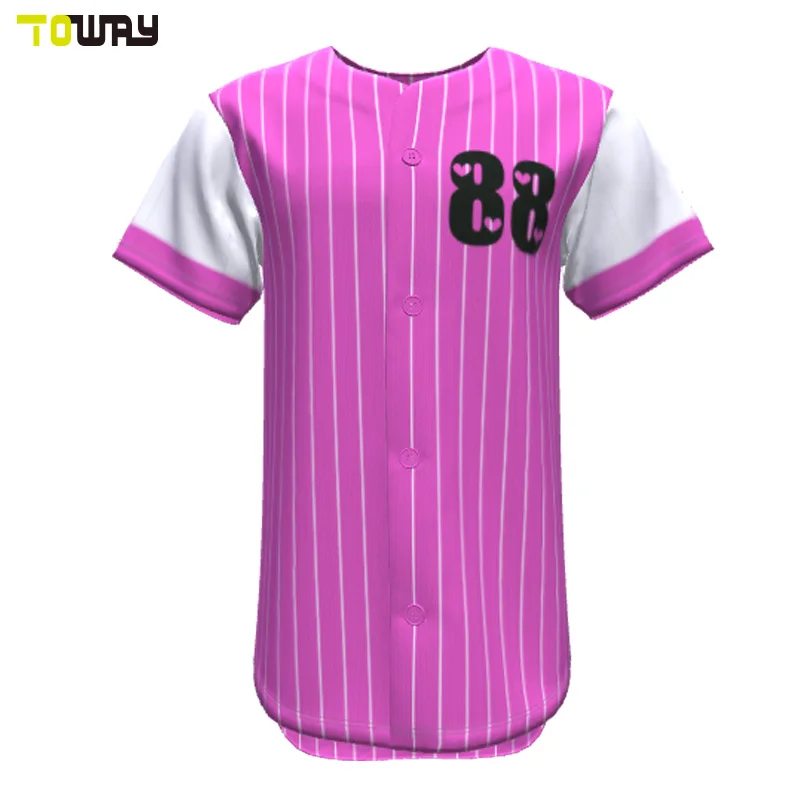 Hot Pink Baseball Jersey Custom - Buy 