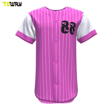 Hot Pink Baseball Jersey Custom
